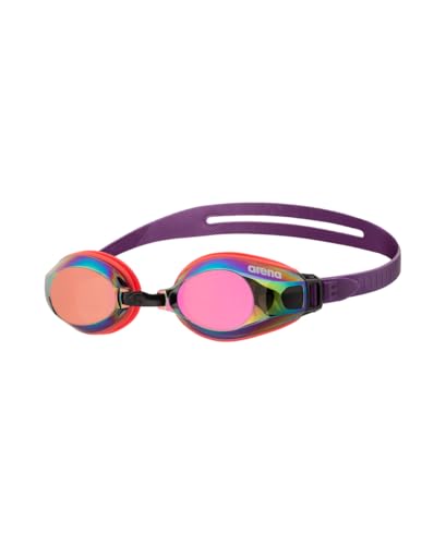 Arena Zoom X-Fit Mirror Gafas de Natación Unisex Adulto, Gafas de Piscina con Grandes Lentes, Protección UV, Puente Nasal Ajustable, Juntas de Silicona, Lentes con Tratamiento Antivaho