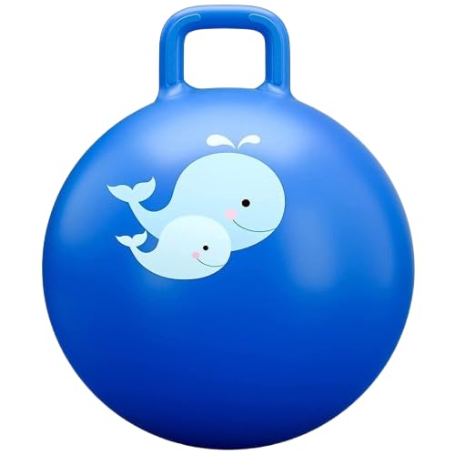Image of Bouncing Space Hopper | 65 CM | Hop Hopping Ball Inflatable Bouncer Hoppity Hop Jumping Ball Children Yoga Outdoor Game Hopper Jump N Bounce Retro Ball Handle Ride-on Toy-Bouncy Kids