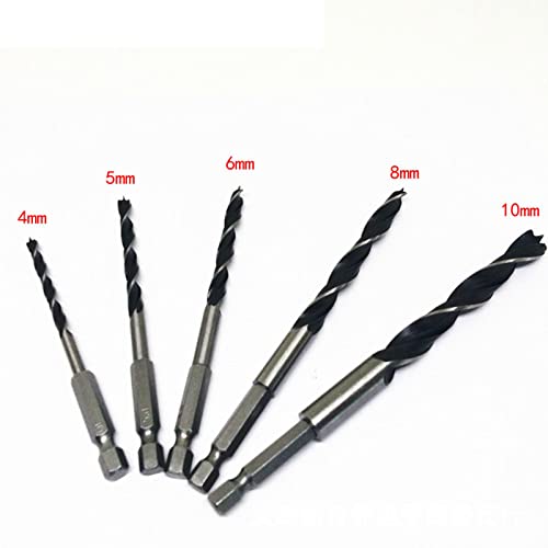 Set de 5 brocas de metal y madera 4mm a 10mm miniatura 2