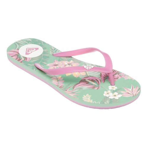 Roxy by The Sea, Sandalia Mujer, Verde y Rosa, 41 EU