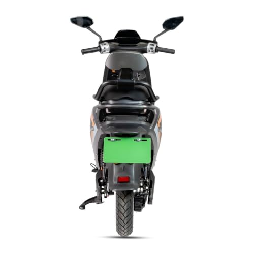 Image of AMO Brisk 60V Lithium Ion Battery Low Speed Electric Scooter | 25 km /h | 60-70 km Range | Non-RTO | Portable Charger | Grey