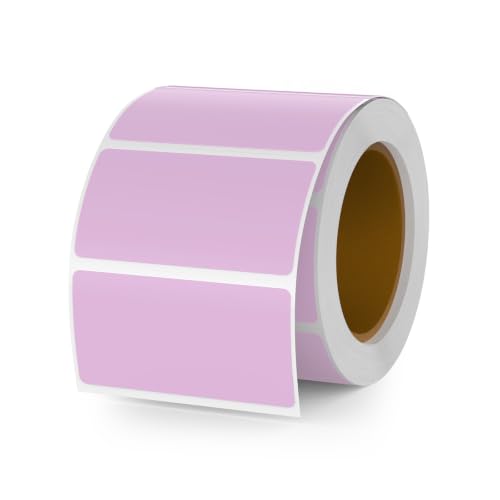 YIKIADA Purple Thermal Labels 1 × 2 Inch Waterproof Vinyl Stickers 500 PCS
