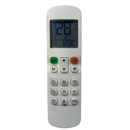 Image of Upix AC Remote No. 183 (No Backlight), Compatible /Replacement for Micromax AC Remote Control (Exactly Same Remote Will Only Work)