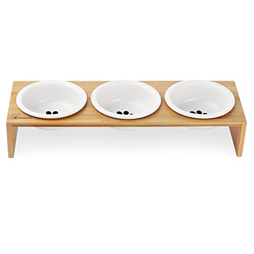 Navaris Set 3X Ciotola Cane Gatto Ceramica - 3X