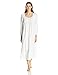 Eileen West Women's Flannel Nightgown with Embroidered Yoke