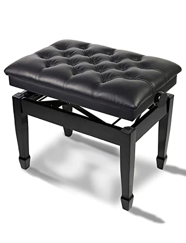 IBOWZ Banquette Piano Banc,Tabouret Piano Banc de Piano réglable en Hauteur Tabouret de Piano Solo avec Coussin en Cuir Respirant et imperméable, 60 x 40 x 46-56 cm, adapté à la Pratique Musicale - Les Beatles, Paul McCartney, John Lennon, RIngo Starr, George Harrison IBOWZ Banquette Piano Banc,Tabouret Piano Banc de Piano réglable en Hauteur Tabouret de Piano Solo avec Coussin en Cuir Respirant et imperméable, 60 x 40 x 46-56 cm, adapté à la Pratique Musicale