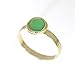Jade ring, Green stone gold ring band for women, Stacking ring, Green ring, Gold plating stone ring, Natural jade ring, Small stone gold ring, Rings for teen girls (jade, 7)
