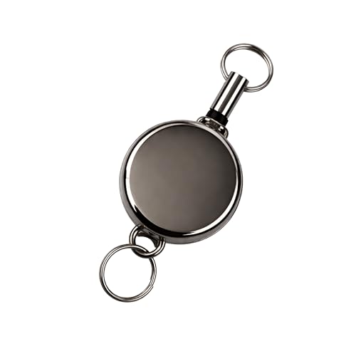 Image of Storite Retractable Keychain ID Badge Holder Keyring | Secure Carabiner Clip for Backpacking, Fishing, Outdoor Use | Durable ABS, Lightweight & Reusable | Ideal for Everyday Travel