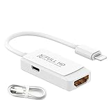 Lightning to HDMI Adapter MFi Certified Digital 1080P AV Audio Screen Connector Converter with...