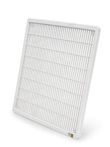Image of Premium AC Jali - 18x18 Inch Outdoor Unit Grill, Universal Size for 1.5 Ton, Durable Rust-Free PVC Plastic, Weather Resistant, Easy Install | Match Size Before Purchase | Screw Type:- Up