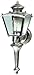 Heath/Zenith SL-4150-SC 150-Degree Motion-Activated Charleston Coach Style Decorative Lantern, Silver Pewter