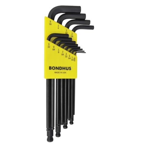Image of Bondhus 10936 set of 12 Balldriver L-wrenches, ProGuard Finish, sizes .050-5 /16-Inch