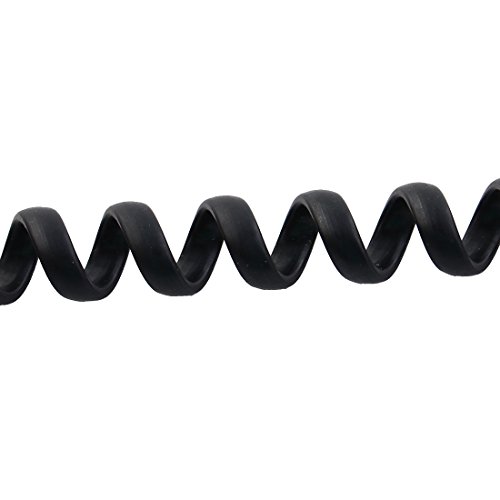 Cable de teléfono uxcell RJ9 de 23.6 cm, negro miniatura 3