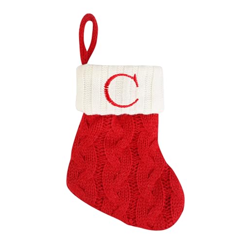 8 Inches Mini Initial Christmas Stocking,Small...