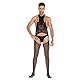 WOSE Sexy Bodystocking Ouvert für Herren, Herren Strumpfhosen Strumpfgürtel, Sissy Unterwäsche Desssous Reizwäsche Erotisch Catsuit Gay Spitze Fishnetz Mankini Negligees Lingerie
