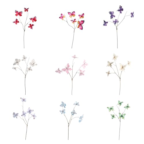 Decoración de Ramas Secas Artificiales con Mariposas 2 piezas miniatura 3