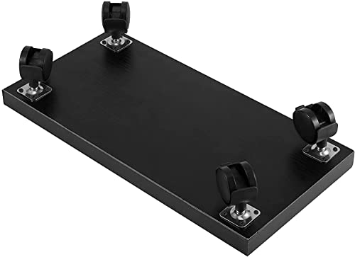 Yupindizu Cpu Stand Computer Tower Stand Cart Floor Pc Stand Cpu Holder With 4 Caster Wheels Under Desk,No Assemble (Black) (Black) #TOP3