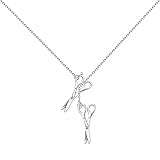 WUSUANED Scissor Lariat Necklace Funny Hair Dresser Gifts Hairstylist Appreciation Gifts Graduation Stylist Gifts (Scissor Lariat Necklace)