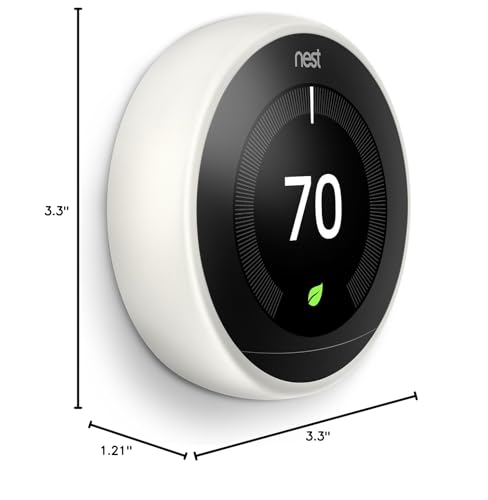 Nest Learning Thermostat (3rd Generation) with Nest Temperature Sensor (T5000SF) (White)