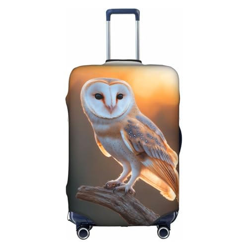 barn owl_ Elastic Travel Luggage Cover Travel Suitcase Protective Cover