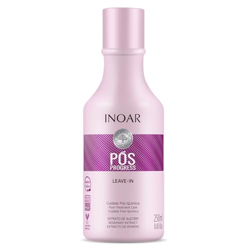 INOAR – POS Progress Leave in Keratin Treatment, Prolong Keratin Hair Treatment, Damaged Hair Product, Cruelty Free, Vegan, Hair Care for Men and Women (8.45 oz.)