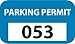 NMC PP10D, Parking Permit (Pack of 100 pcs)