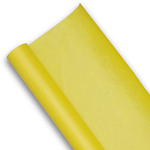 Papier de mûrier Hanji artisanal jaune O-Bang Ji de 45g pour art de luxe