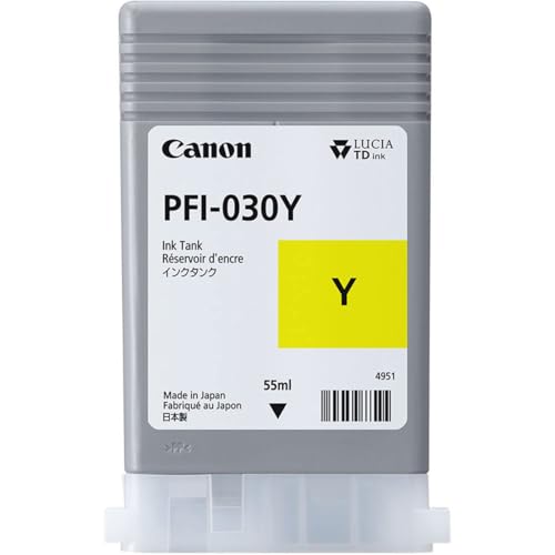 Image of Yellow Ink 55ml (PFI-030Y) for Canon imagePROGRAF TA-20 and TA-30