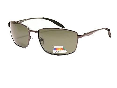 Photo de cityvision LUNETTES DE SOLEIL POLARISANTES VERRES POLARISES METAL URBAIN VILLE DÉCONTRACTÉ 201441 (monture gun métal verres vert)