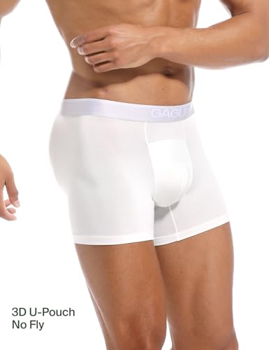 Men's Underwear Boxer Briefs 3Pack, Modal Breathable Underwear with Soft Elastic Waistband, Moisture Wicking4