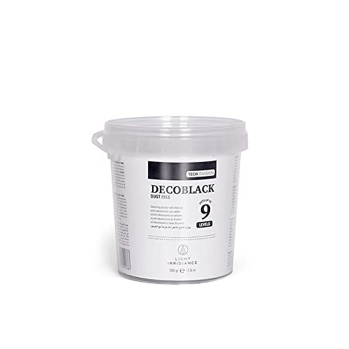 Decoloración para el Pelo Light Irridiance Tech Decoblack Dust Free al Carbón Polvo Decolorante Compacto 500Gr Cover