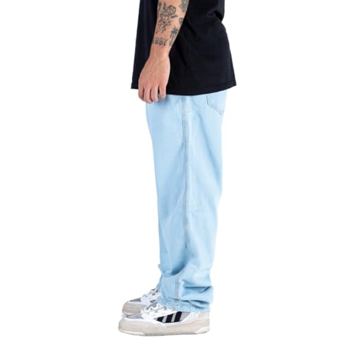 Calca Jeans Masculina Oversized Moda Urbana Street Skatista Brio (BR, Numérico, 42, Regular, Regular