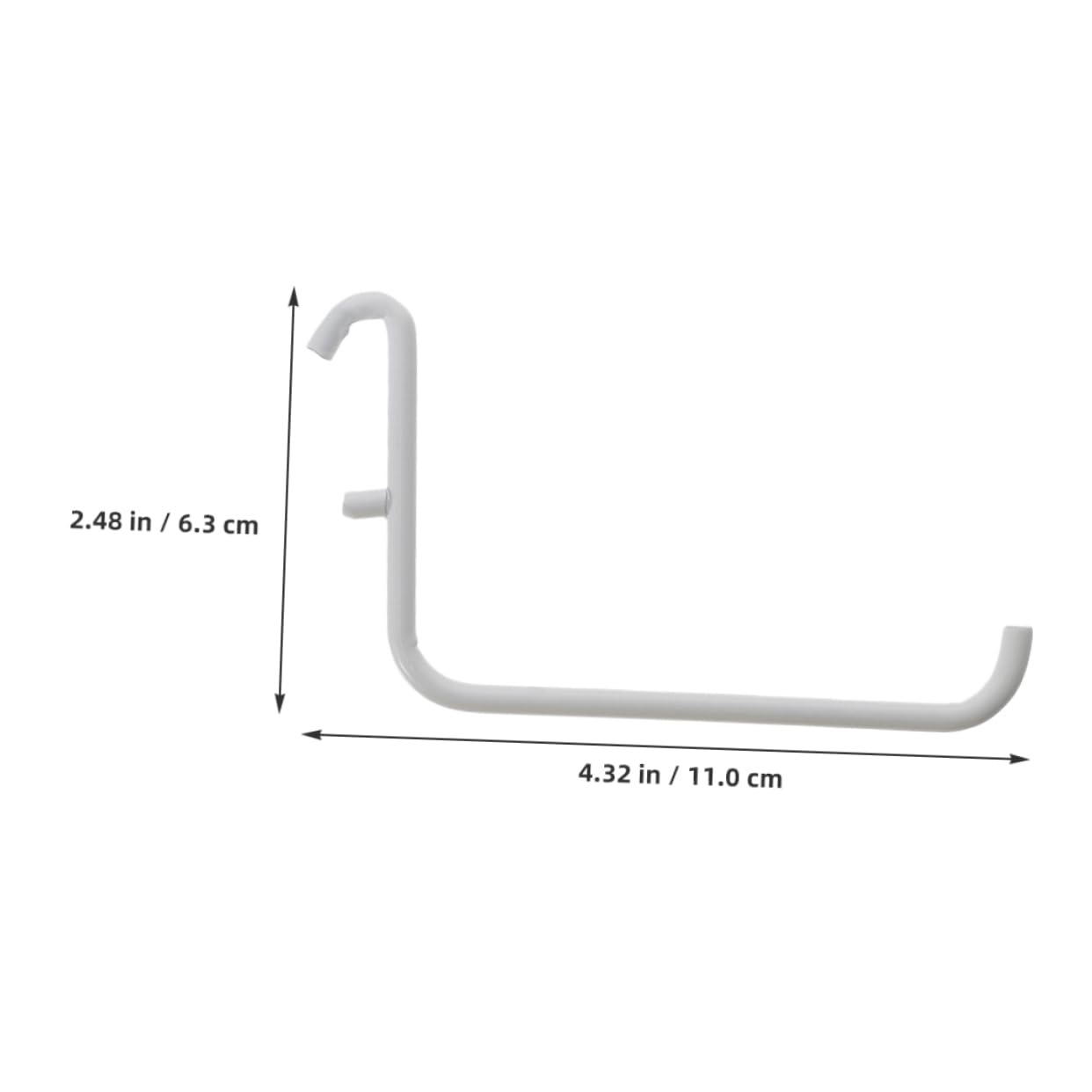 ARTIBETTER Iron Peg Board Hangers 3 Pack Versatile Utility Hooks for Tool Hanging Small Hooks for Desktop Organization Sturdy Construction