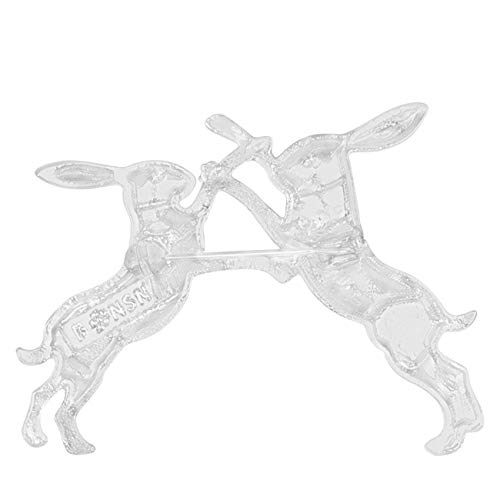 Broche de conejo de Pascua NEWEI en aleación esmaltada azul para mujer 5