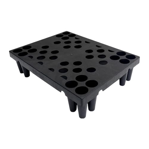 Plateforme de chargement pour palettes d'entrepôt en PP empilable noir