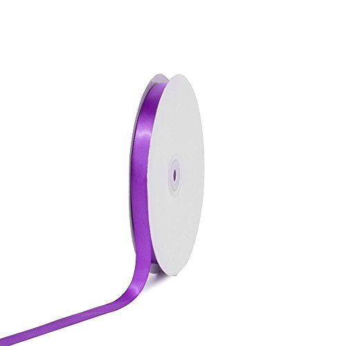 Creative Ideas PSF0508-465 Solid Satin Ribbon, Purple, 5/8" x 100 yd