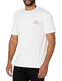 surf quiksilver pro Protección solar UPF 50+ Quiksilver Mystic Session tee Short Sleeve Rashguard Surf Shirt Camisa de proteccin de Sarpullido, Blanco, S para Hombre