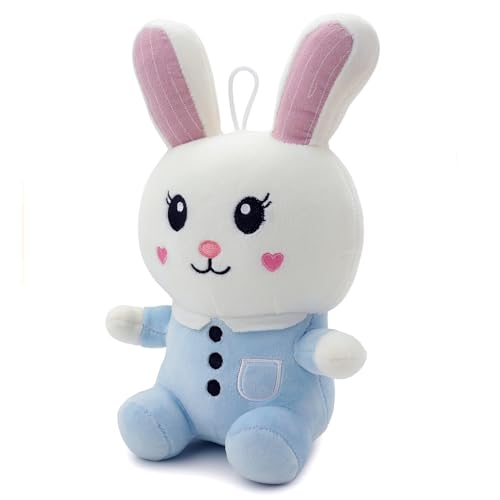 Image of Soft Blue Pocket Rabbit Plush Toy for Kids Stuffed Soft Toy with Cute Hug-Friendly Plush for Babies, Toddlers & Children Safe, Lightweight & Easy to Clean (35CM)