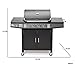 CosmoGrill Deluxe 4+1 Gas Burner Grill BBQ Barbecue incl. Side Burner -...