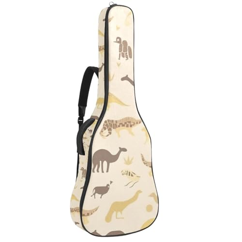 Housse guitare acoustique 101,6 cm jaune finissez-en avec la poussière et les rayures