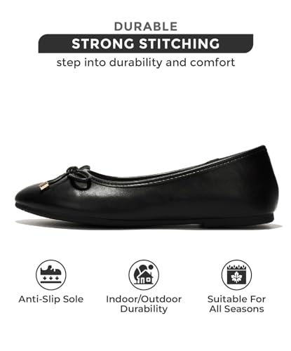 Project Cloud Memory Foam Ballet Flats Shoes for Women Footwear and Lightweight Casual Flats for Women - Non Slip Comfortable Ballet Shoes (Ellison)3