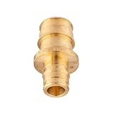 EFIELD Pex A pełny przepływ mosiężna złączka 1/5.1 cm x 3/10.2 cm złączka redukcyjna, F1960