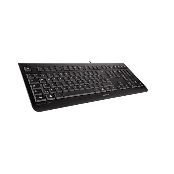 CHERRY KC 1000, Kabelgebundene Office-Tastatur, Deutsch QWERTZ, Schwarz – Ansicht 4