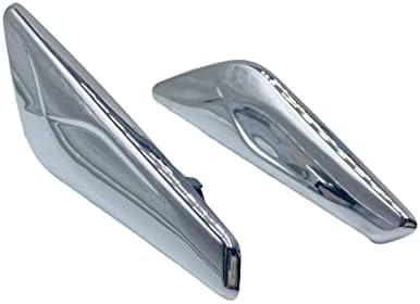 51117338569+51117338570 2pcs Front Fender Right + Left Side Chrome Finisher Fit For BMW X3 F25 X4 F26 2013-2017