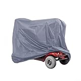 Abdeckung für Elektromobile, entworfen für raues Wetter, mit 210D-Oxford-Gewebe und einfacher Aufbewahrungstasche für Komfort (grau, 190 x 71 x 117 cm)