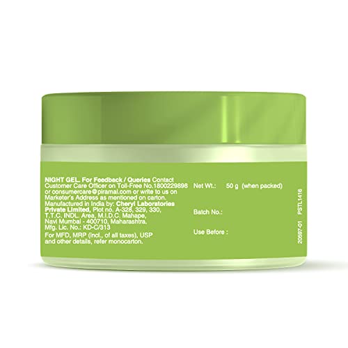 Lacto Calamine Green Tea Night Gel Moisturizer For Women | 50g x Pack of 1 | Night Cream For Oily Skin with Niacinamide & Glycolic Acid | Overnight Hydration | Sulphate &... - Image 6