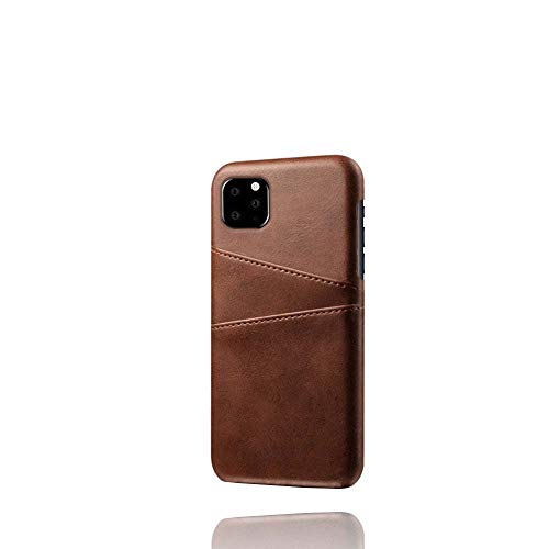 Funda tipo cartera para iPhone 12 Pro Max de piel sintética (marrón)