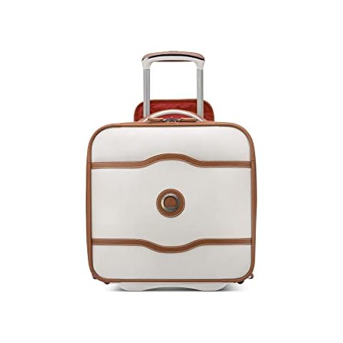 DELSEY PARIS Chatelet 2.0 Softside Luggage Under-Seater with 2 Wheels, Angora, Carry on 16 Inch Cover