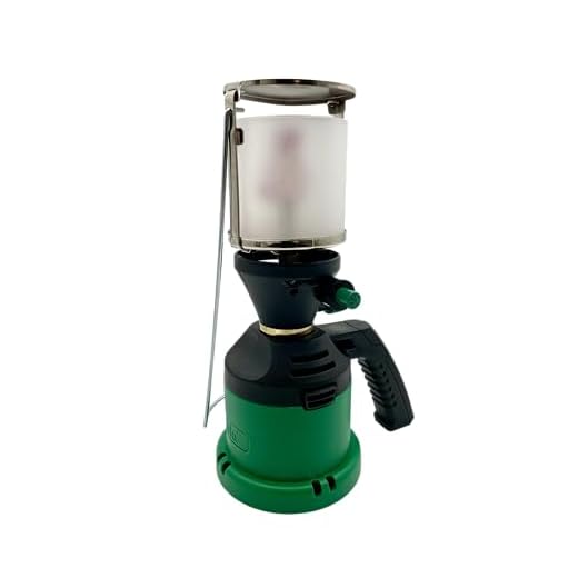 Lámpara de gas para camping con encendido piezoeléctrico | Incluye 3 bombillas de malla | Luz regulable | Modelo 930_KM