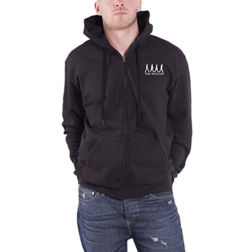 Beatles Hooded Top: Abbey Road (XX-Large) – Grey – XX-Large - Les Beatles, Paul McCartney, John Lennon, RIngo Starr, George Harrison Beatles Hooded Top: Abbey Road (XX-Large) - Grey - XX-Large